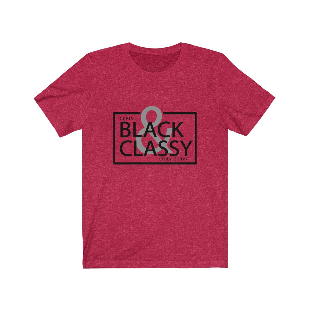 Black & Classy Black Letter Tee