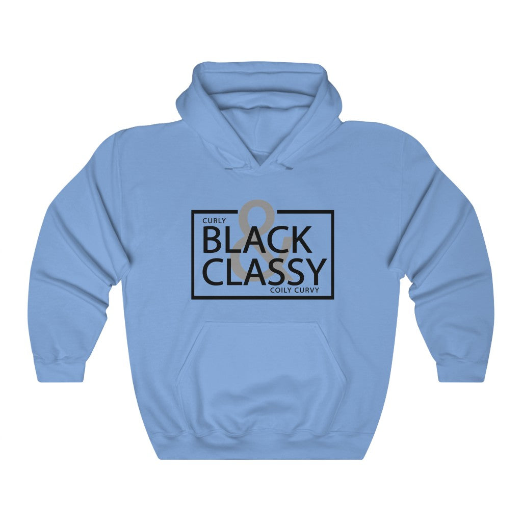 Black Letter Black & Classy Hooded Sweatshirt