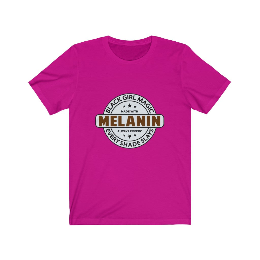 Melanin Every Shade Slays Jersey Short Sleeve Tee