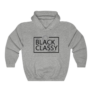 Black Letter Black & Classy Hooded Sweatshirt