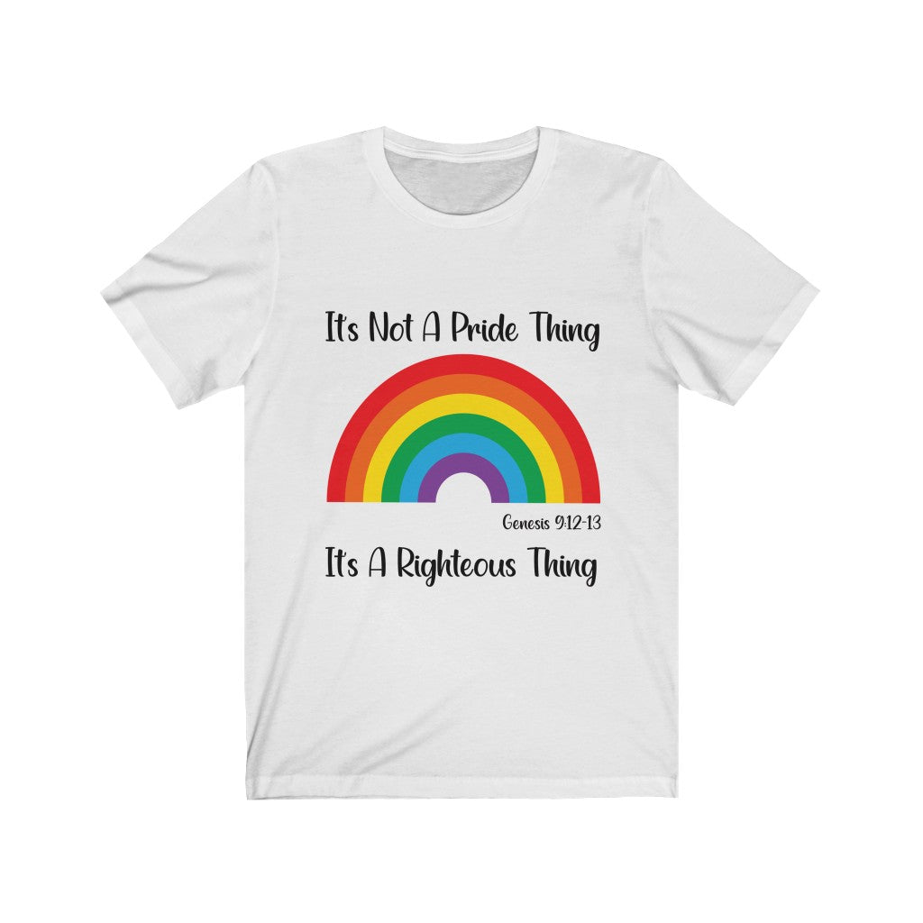 Rainbow Unisex Jersey White Short Sleeve Tee