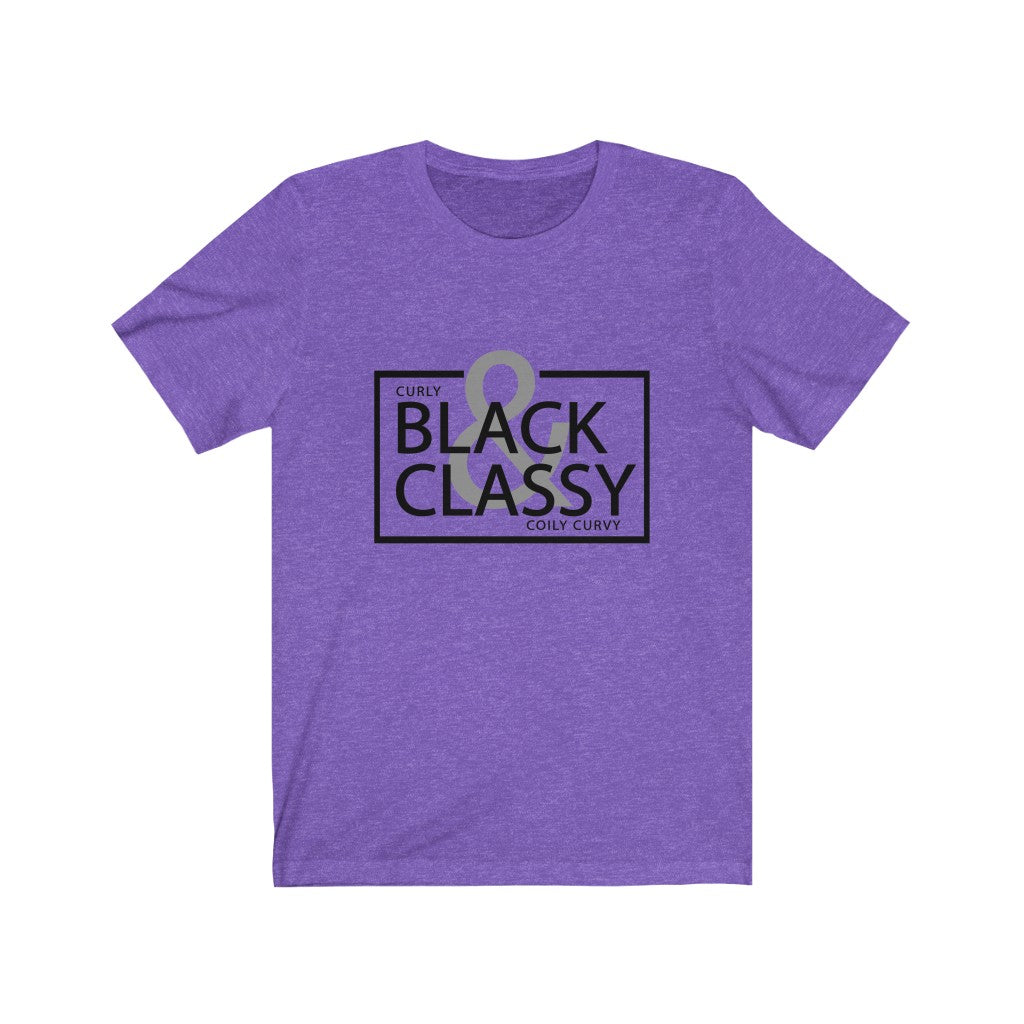 Black & Classy Black Letter Tee