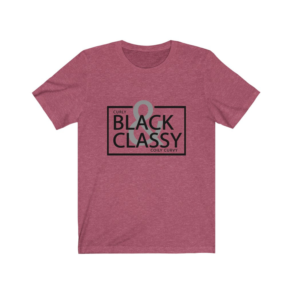 Black & Classy Black Letter Tee