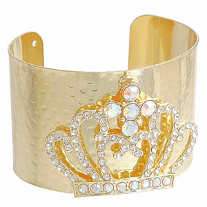 Gold Royalty Crystal Cuff