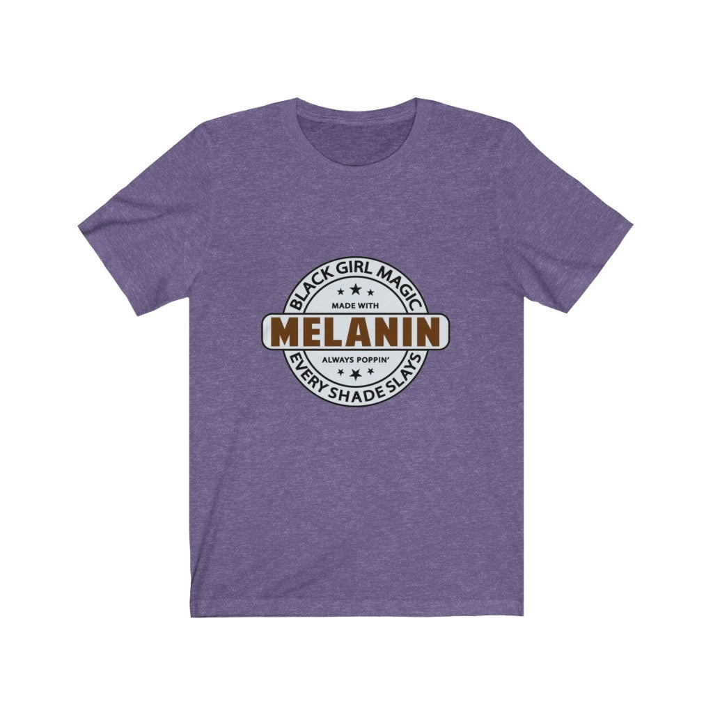 Melanin Every Shade Slays Jersey Short Sleeve Tee