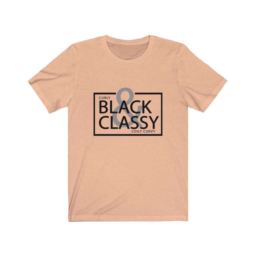 Black & Classy Black Letter Tee