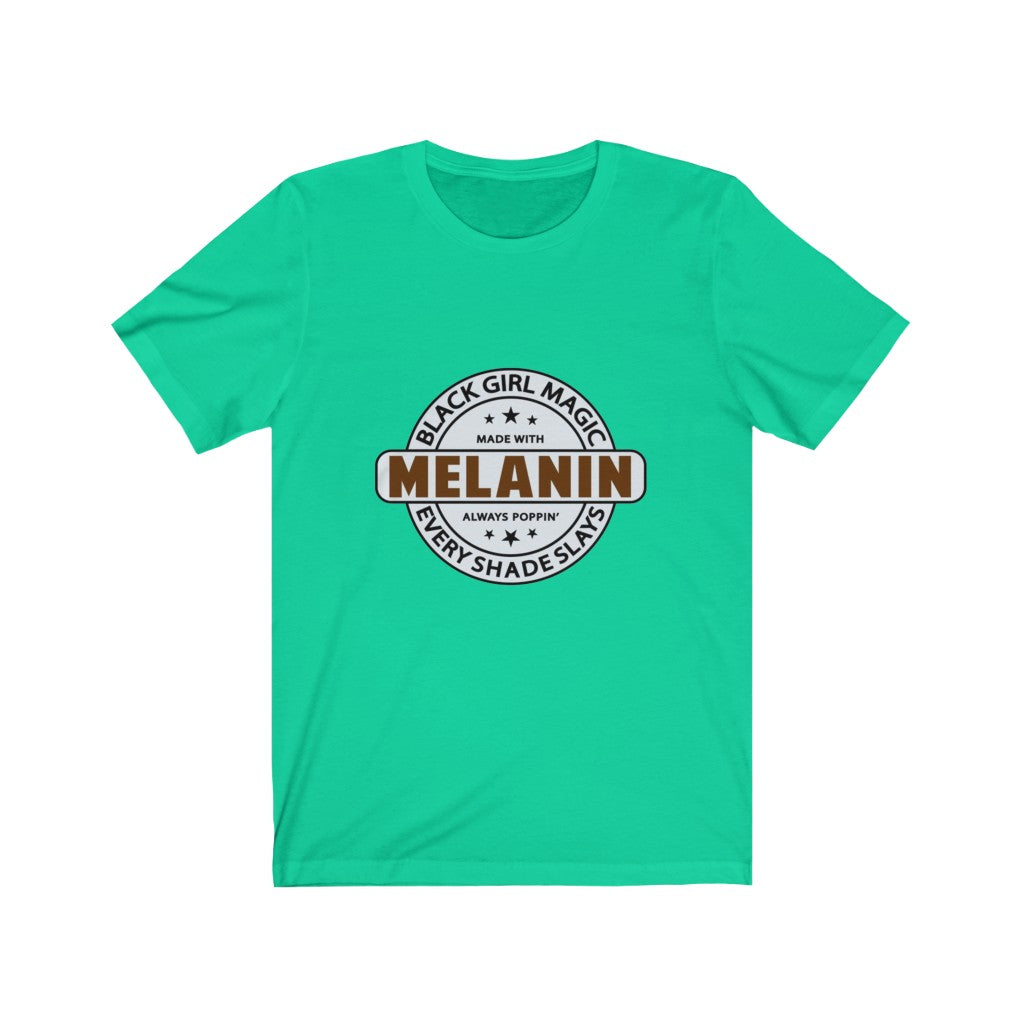 Melanin Every Shade Slays Jersey Short Sleeve Tee