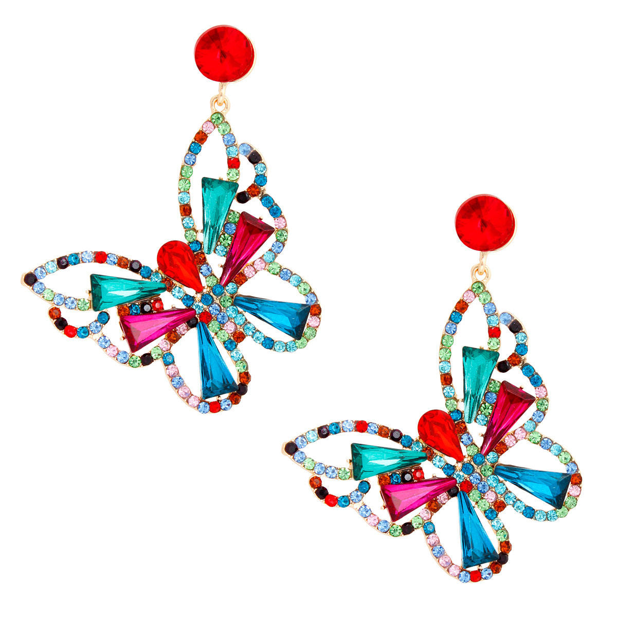 Dangle Multi Large Butterfly Earrings for Women