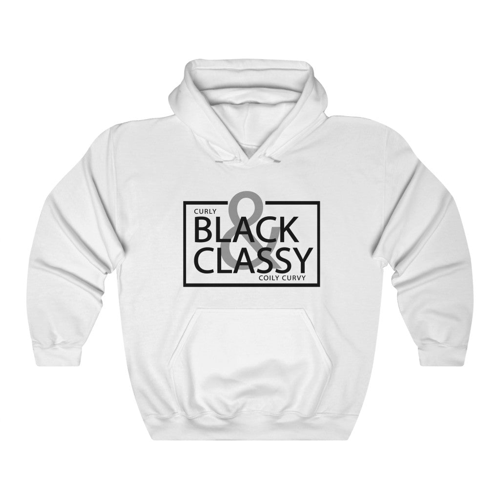 Black Letter Black & Classy Hooded Sweatshirt