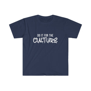 Do It For The Culture White Letter T-Shirt