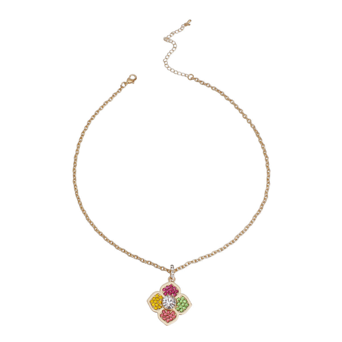 Multi-Color Magic: Flower Necklace