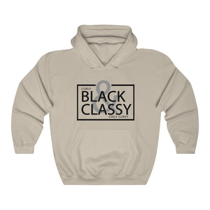 Black Letter Black & Classy Hooded Sweatshirt