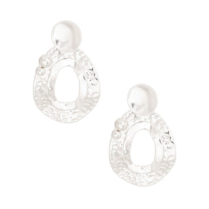 Dangle Silver Medium Bubble Drop Earring for Women