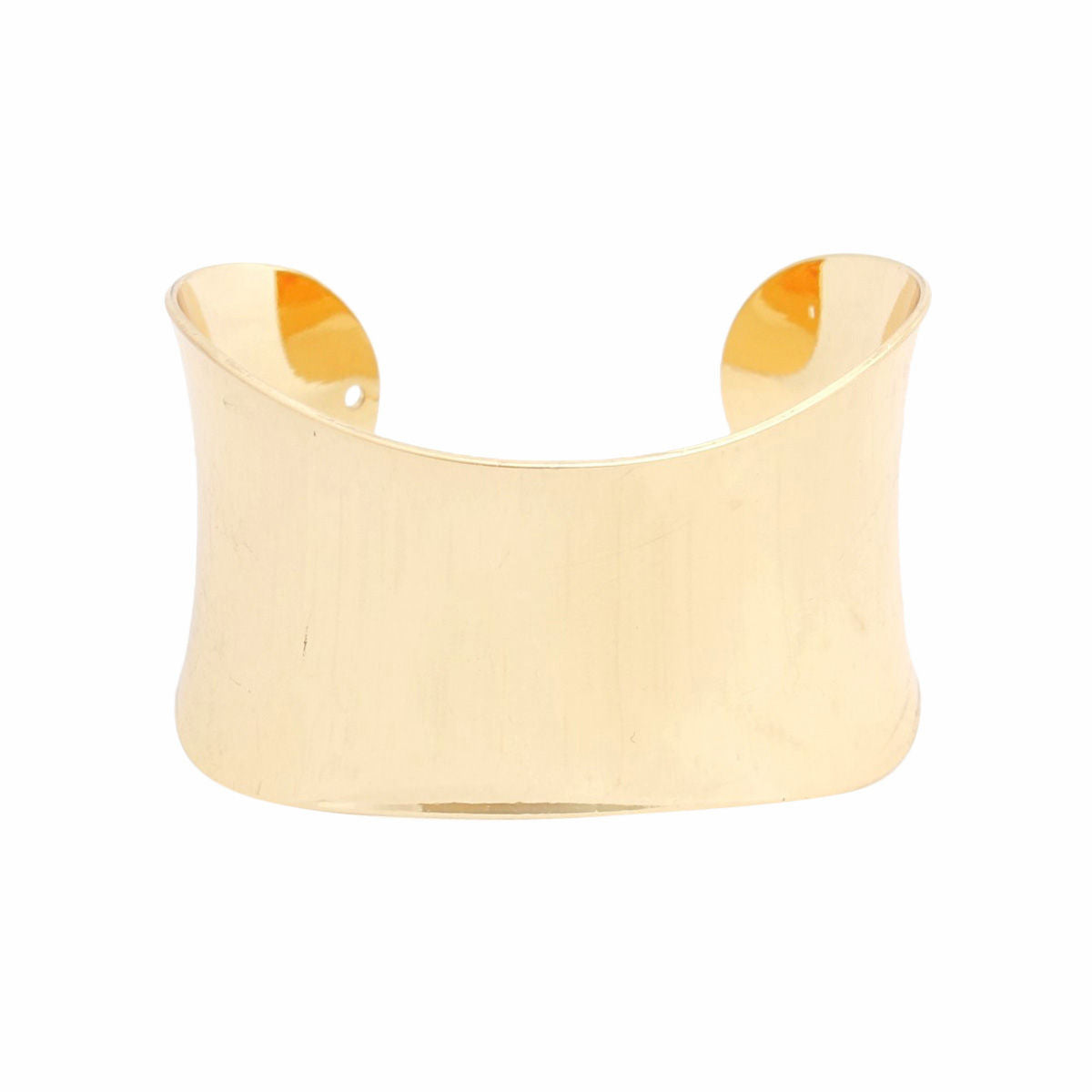 Cuff Gold Polished Bracelet for Women